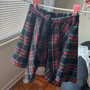 Vintage Rockin Wonder Camp Mini Red Plaid Skirt